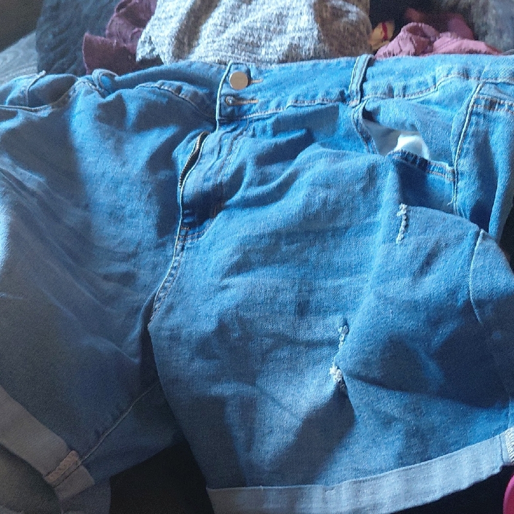 Blue Denim Shorts